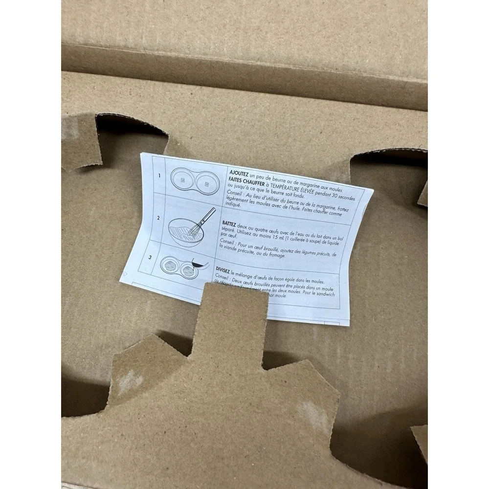 Pampered Chef Microwave Double Egg Cooker Stoneware #1372 Made In USA